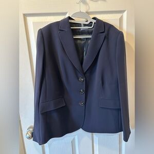 Size 22 Dark Blue Basler Essentials Women's Blazer NWT Fully Lined $495 MSRP